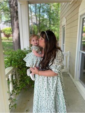 Hill House Home Nesli Green Vine Midi Dress ~ Extra Large